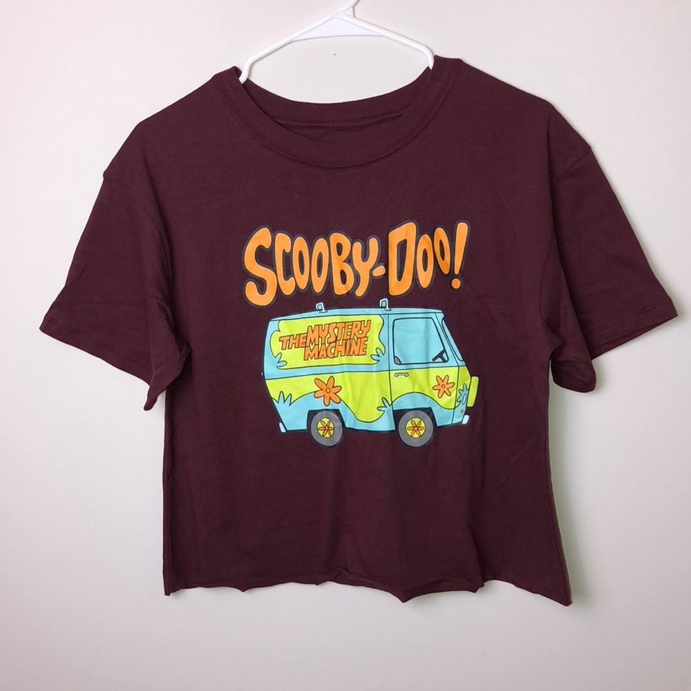 Scooby doo maroon women’s crop top